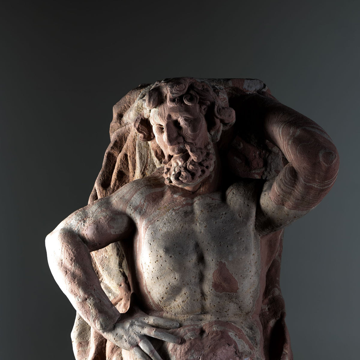 Pair of Sandstone Atlases, Cornelius Andreas Donett (attributed to, 1682-1748), Frankfurt, around 1720-1748