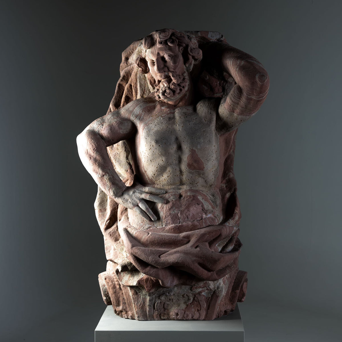 Pair of Sandstone Atlases, Cornelius Andreas Donett (attributed to, 1682-1748), Frankfurt, around 1720-1748
