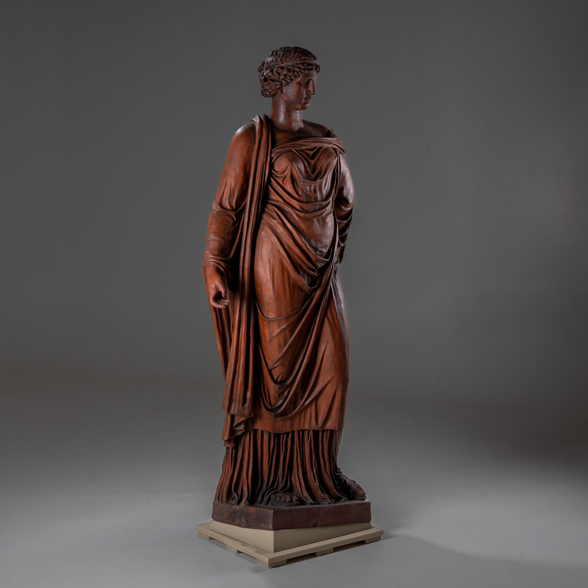 Life-Size Terracotta Statue of the Goddess Ceres, Vienna, Late 19th Century