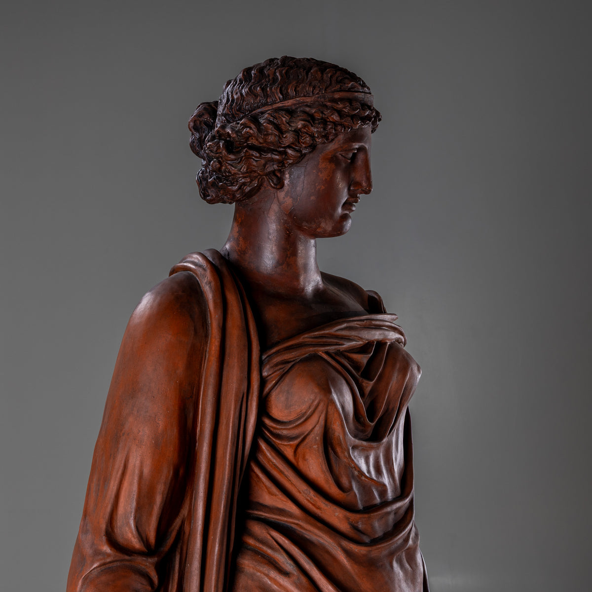 Life-Size Terracotta Statue of the Goddess Ceres, Vienna, Late 19th Century
