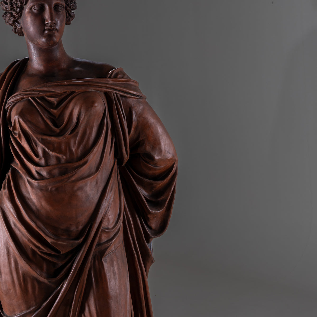Life-Size Terracotta Statue of the Goddess Ceres, Vienna, Late 19th Century