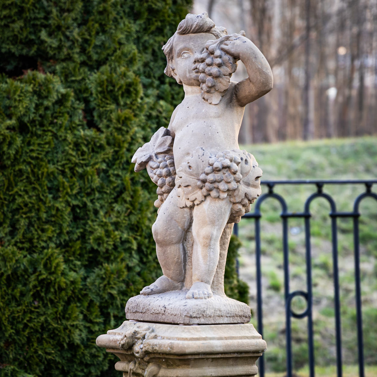 Sandstone Putti Representing the four seasons, Southern Germany, 18th Century