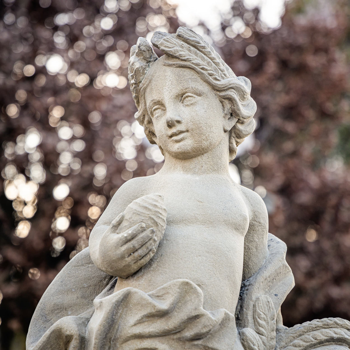 Sandstone Putti Representing the four seasons, Southern Germany, 18th Century