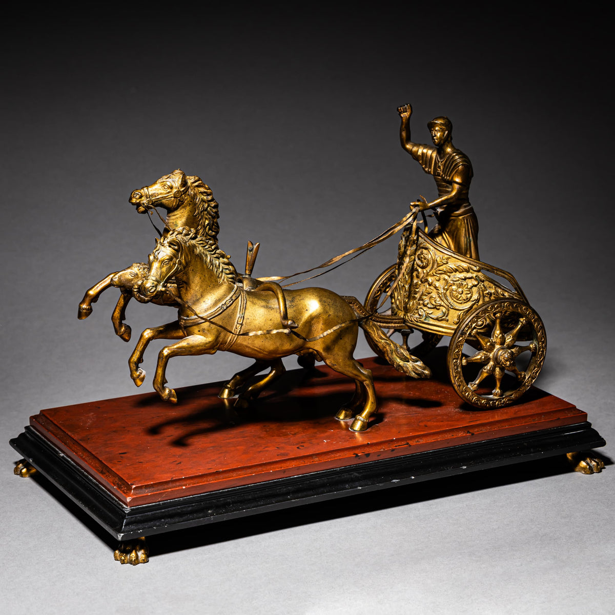 Chariot in Bronze, Italy, 19th Century