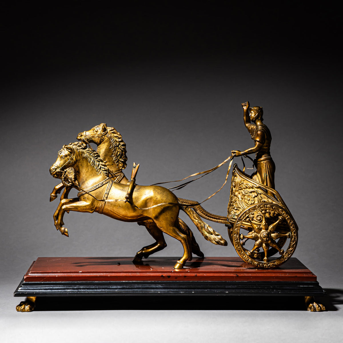 Chariot in Bronze, Italy, 19th Century