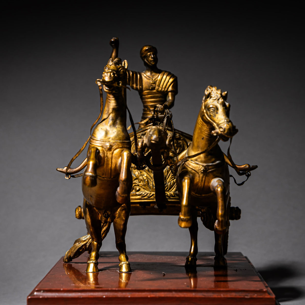 Chariot in Bronze, Italy, 19th Century
