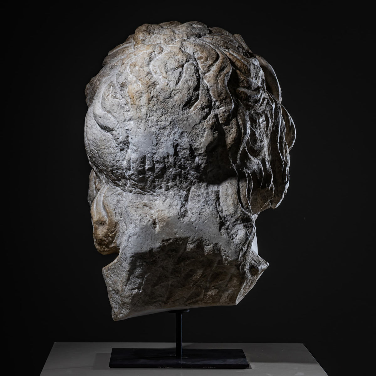 Head of Asclepius, Modern Plaster Cast after the Antique, 21st Century