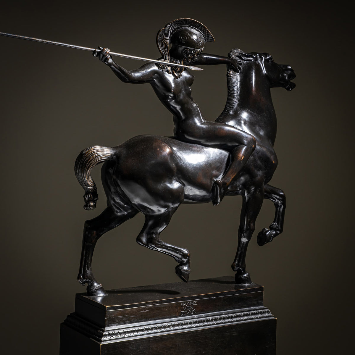 Franz von Stuck (1863–1928), The Spear-Throwing Amazon, Cast by C. Leyrer, Munich, Designed in 1897, after 1903