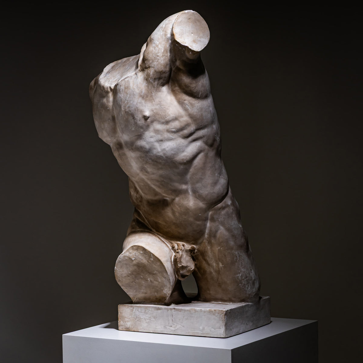 Torso of the Borghese Gladiator, Modern Plaster Copy after the Antique, Italy, 21st Century
