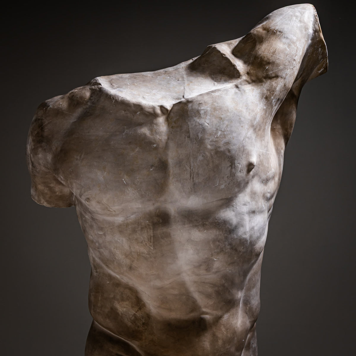 Torso of the Borghese Gladiator, Modern Plaster Copy after the Antique, Italy, 21st Century