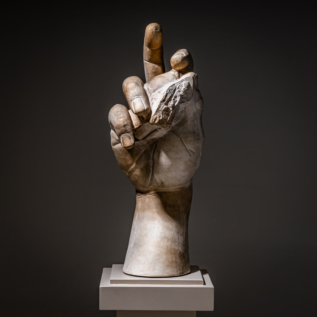 Right Hand of Michelangelo's David, Modern Plaster Copy, Italy, 21st Century