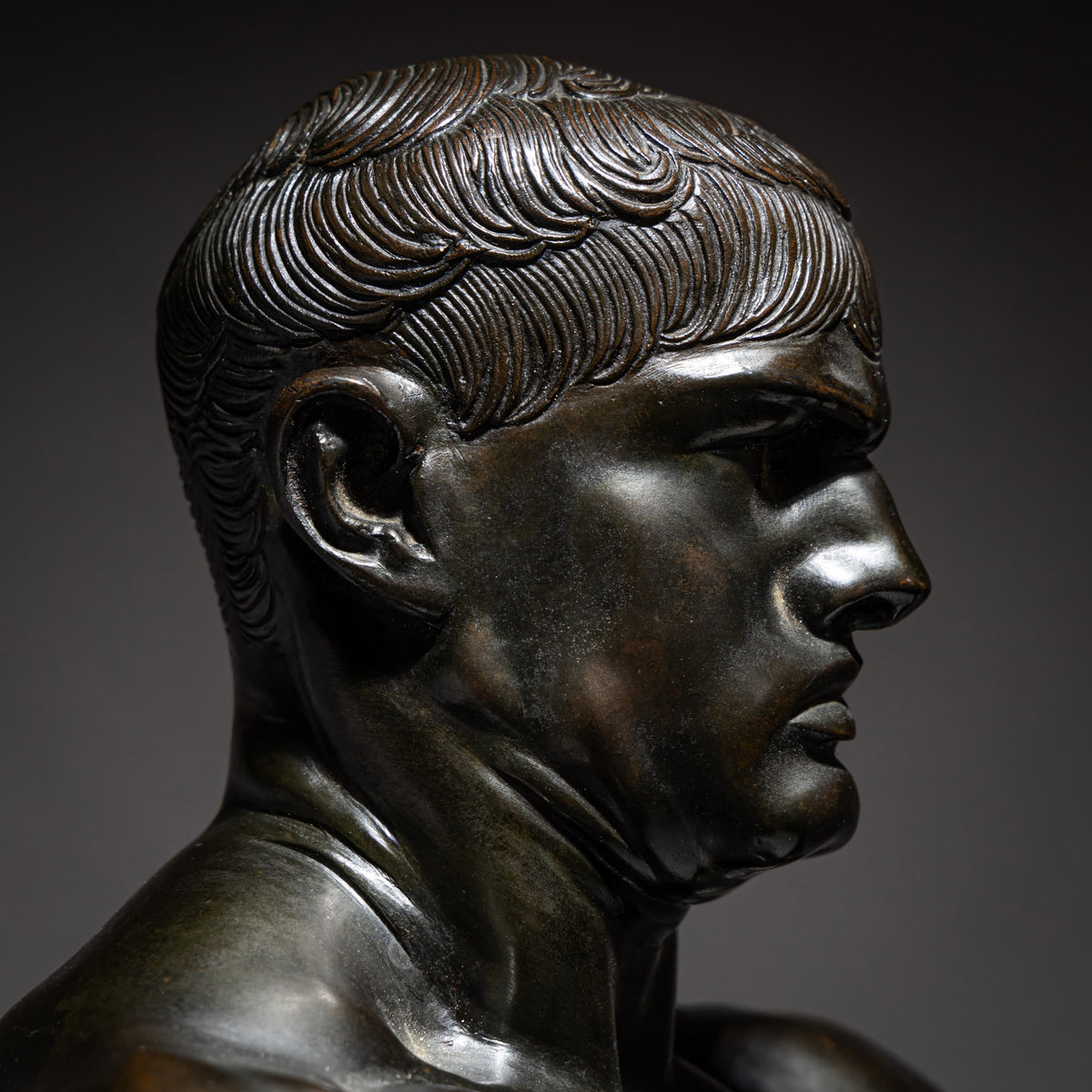 Franz von Stuck (1863–1928), Athlet, Gießerei C. Leyrer, München, Entwurf 1892, Guss vor 1911