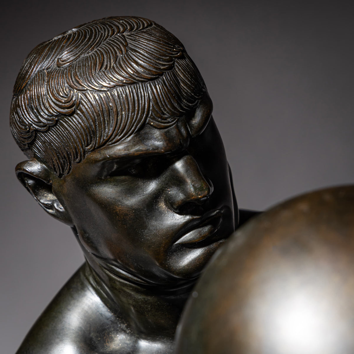 Franz von Stuck (1863–1928), Athlet, Gießerei C. Leyrer, München, Entwurf 1892, Guss vor 1911