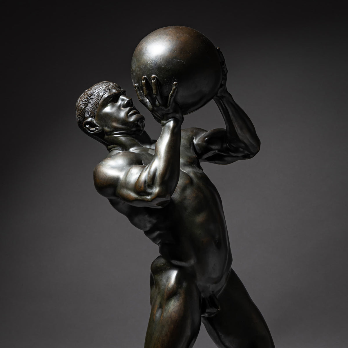 Franz von Stuck (1863–1928), Athlet, Gießerei C. Leyrer, München, Entwurf 1892, Guss vor 1911