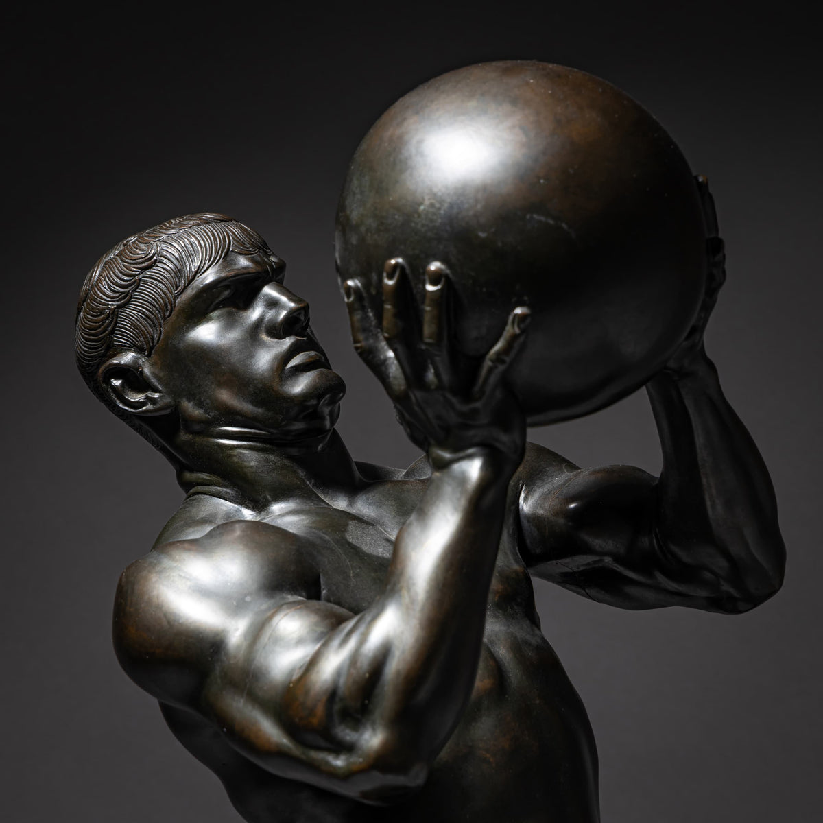 Franz von Stuck (1863–1928), Athlet, Gießerei C. Leyrer, München, Entwurf 1892, Guss vor 1911