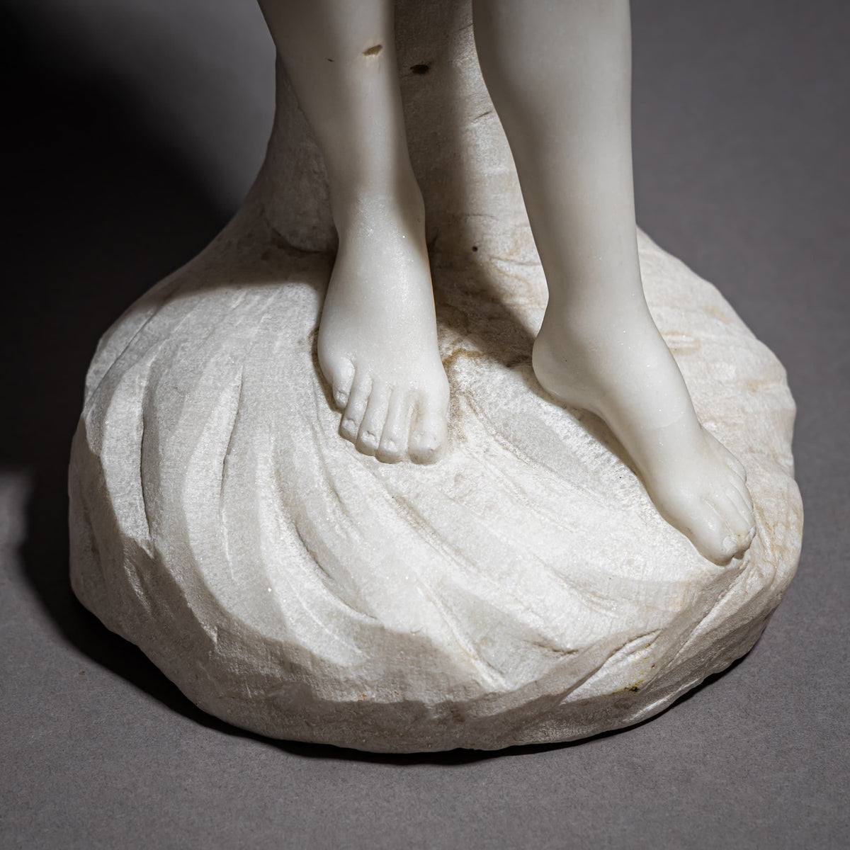 Paar Marmorskulpturen, Diana und Paris, um 1900