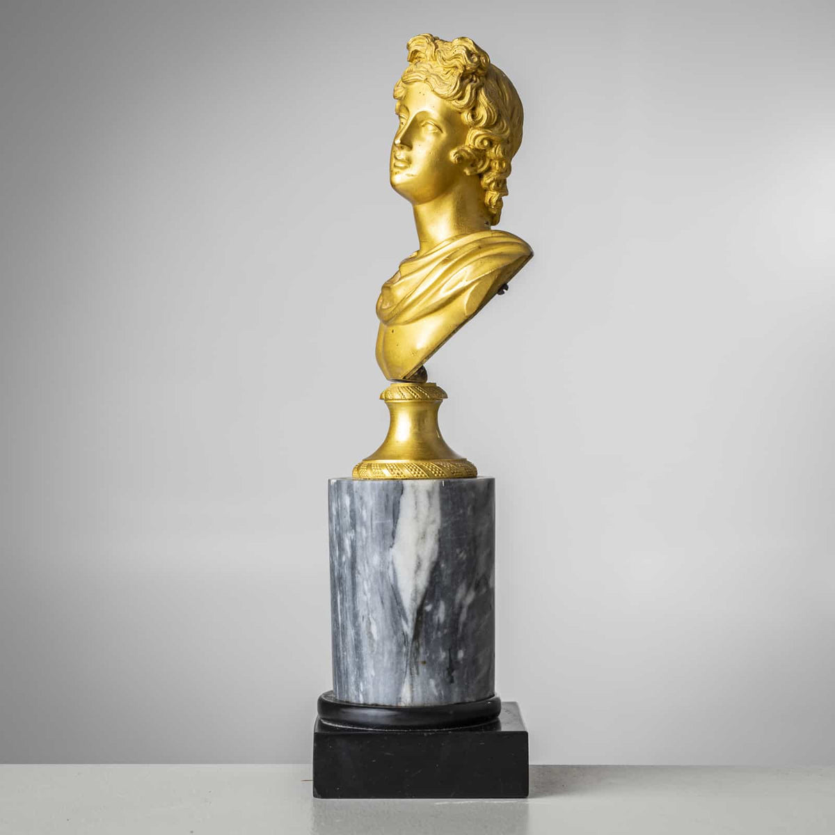Grand Tour Bust of Apollo Belvedere, Italy 19th Century