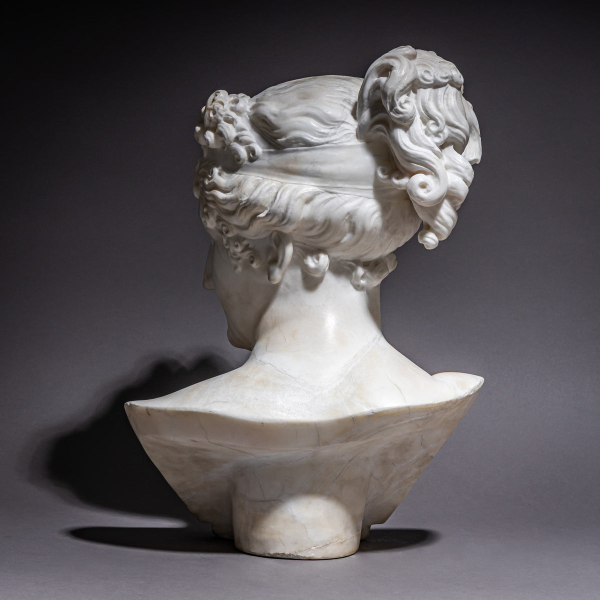 Marmorbüste von Pauline Bonaparte als Venus Victrix, nach Antonio Canova, wohl Italien, 19. Jahrhundert