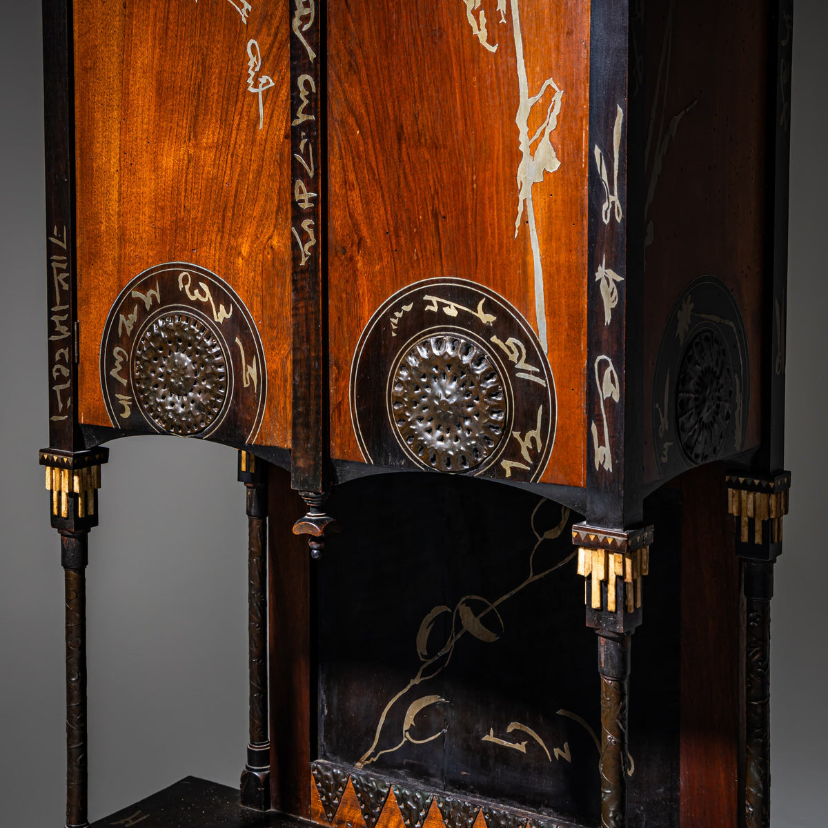 Carlo Bugatti (Italian, 1856–1940), Two Cabinets, circa 1890