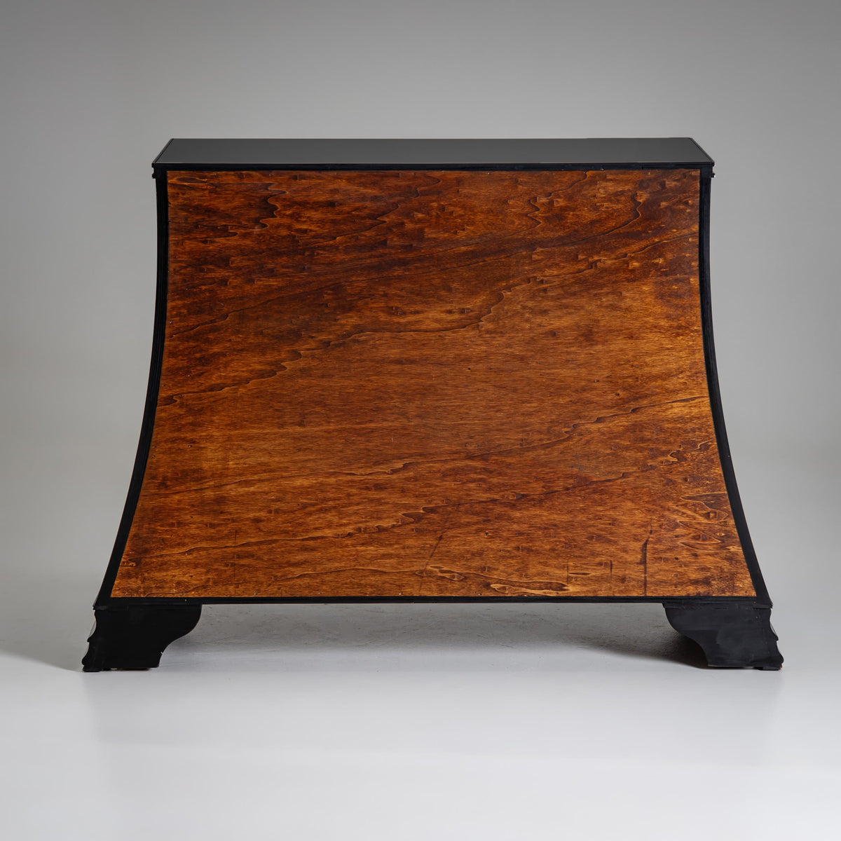 Trapezoidal Black Commode, Late 20th Century