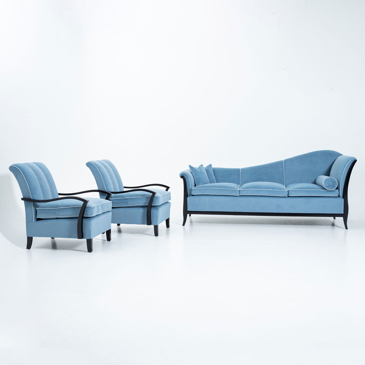 Three-Piece Art Deco Seating Set, 1920s