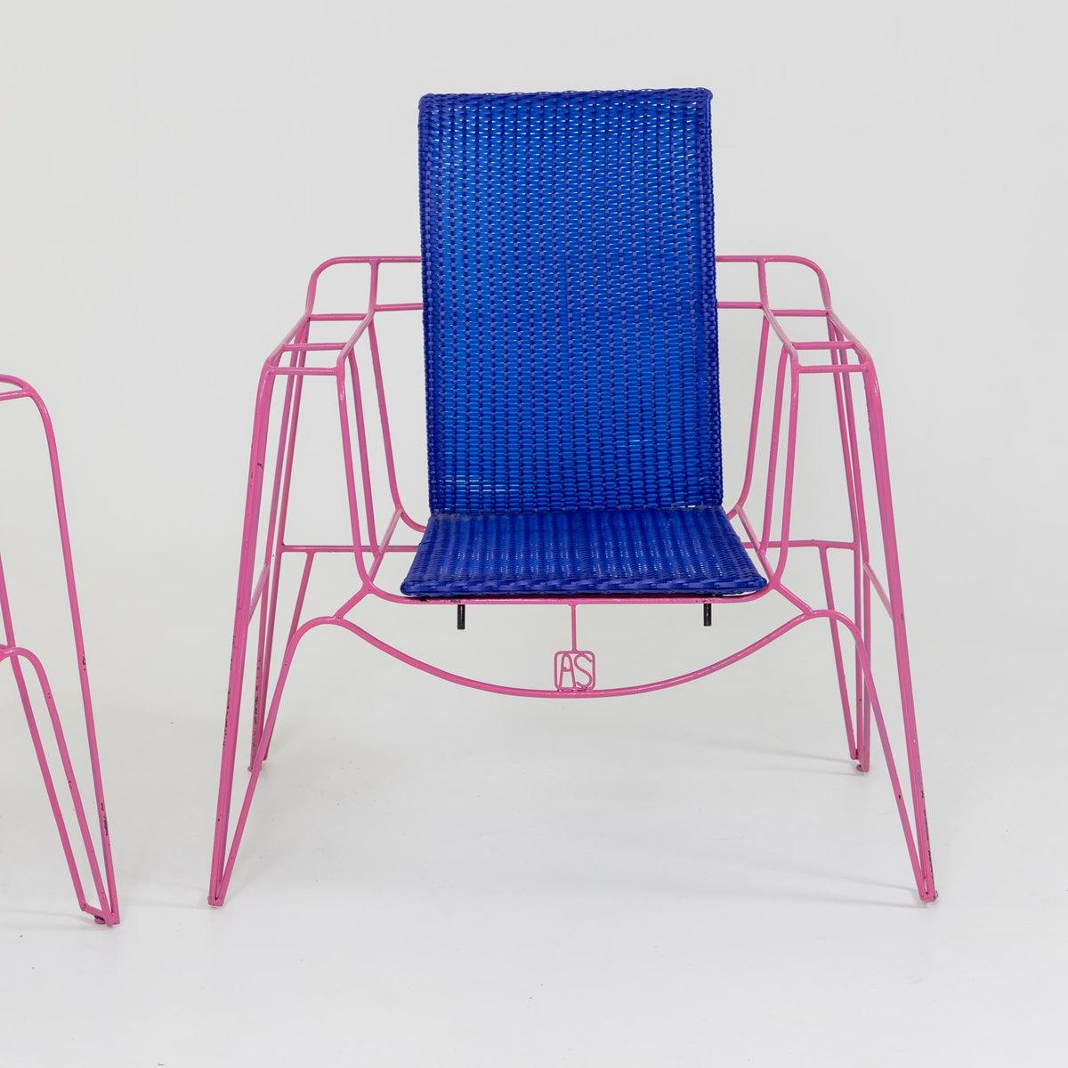 Pair of Armchairs in pink by Anacleto Spazzapan, Italy 21st Century