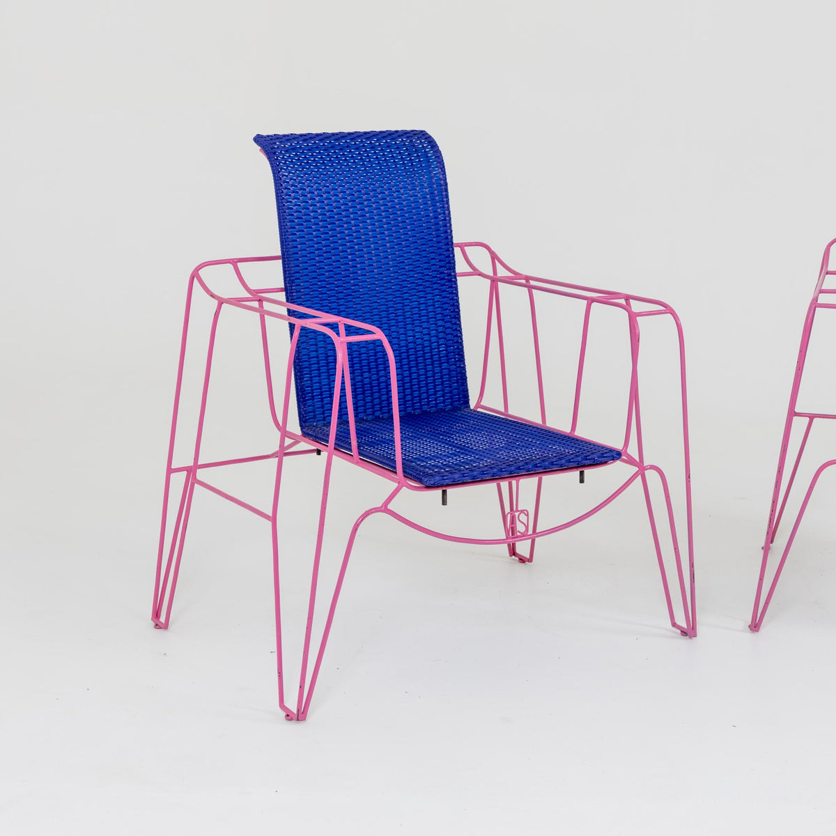 Pair of Armchairs in pink by Anacleto Spazzapan, Italy 21st Century