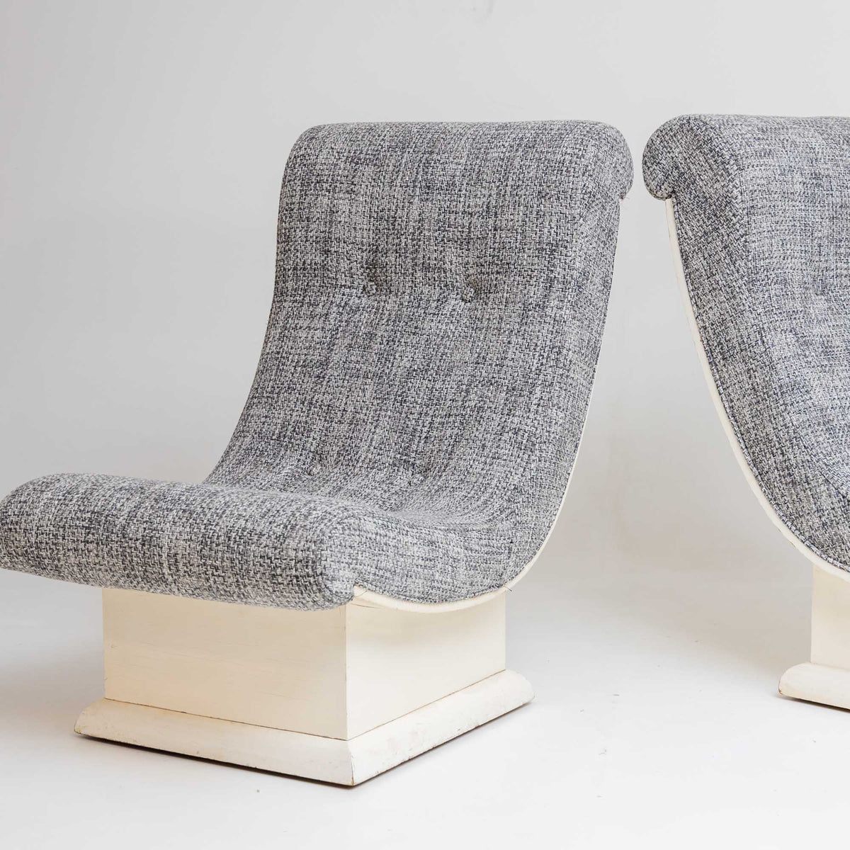 Large Lounge Chairs, Mid-20th Century