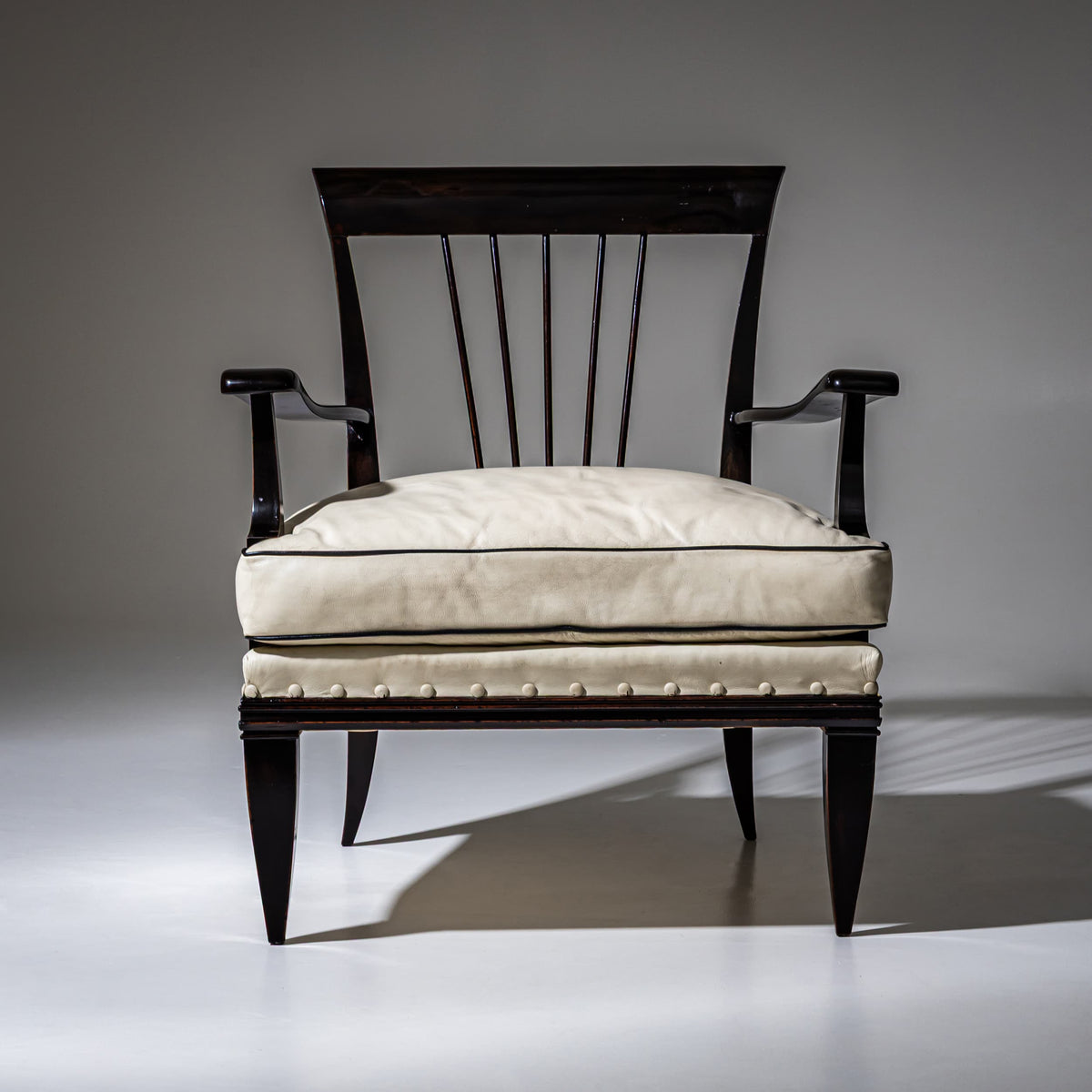 Paar Art Deco Armstühle, Tomas Buzzi zugeschrieben, Italien, 1930er Jahre