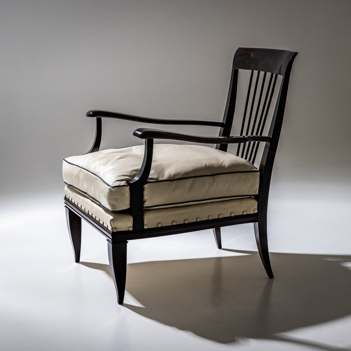 Paar Art Deco Armstühle, Tomas Buzzi zugeschrieben, Italien, 1930er Jahre