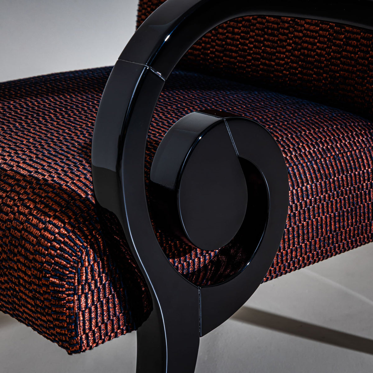 Pair of Lounge Chairs with Volute Armrests by Werther, Late 20th Century