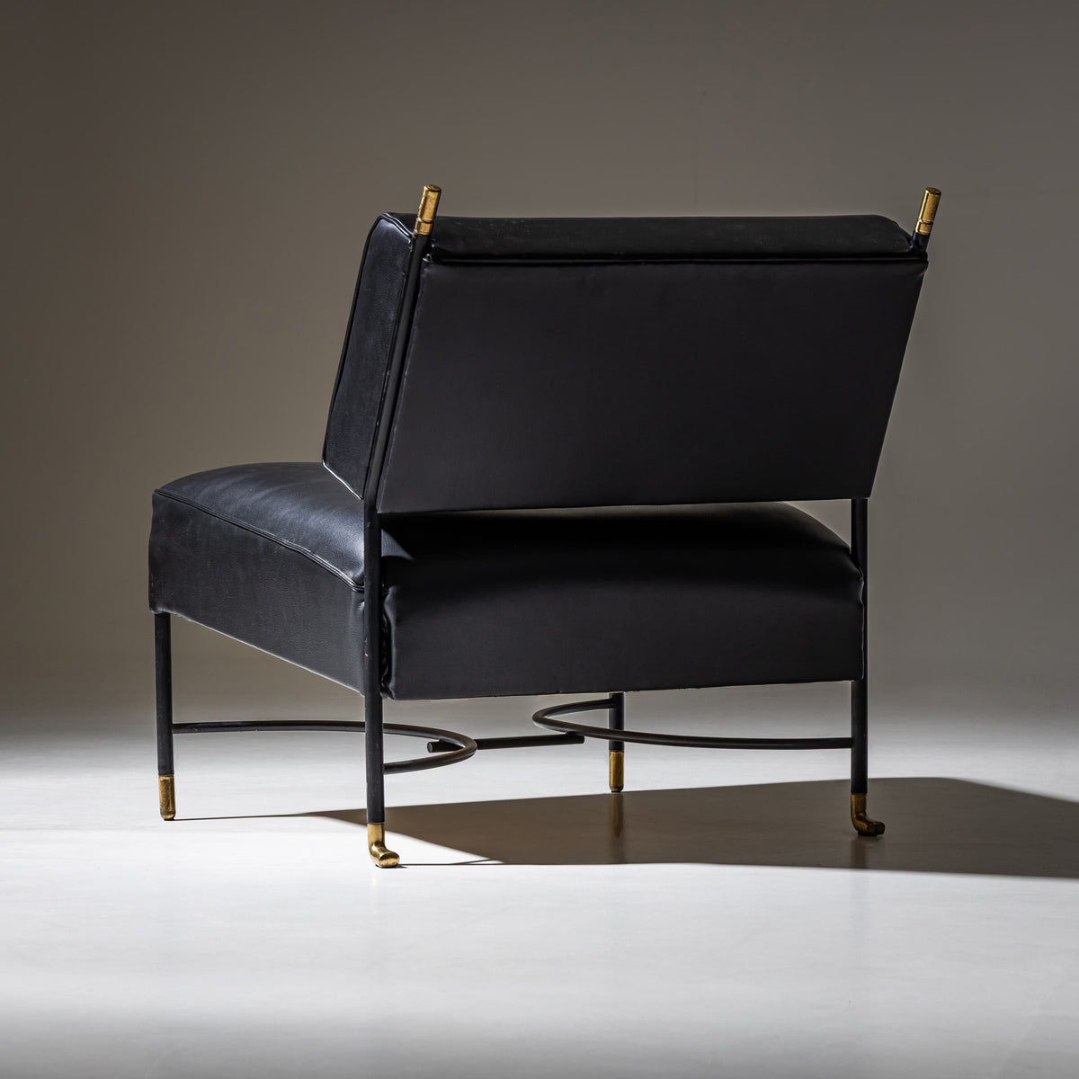 Set of Four Lounge Chairs, attributed to Luigi Caccia Dominioni, Italy, 1960s