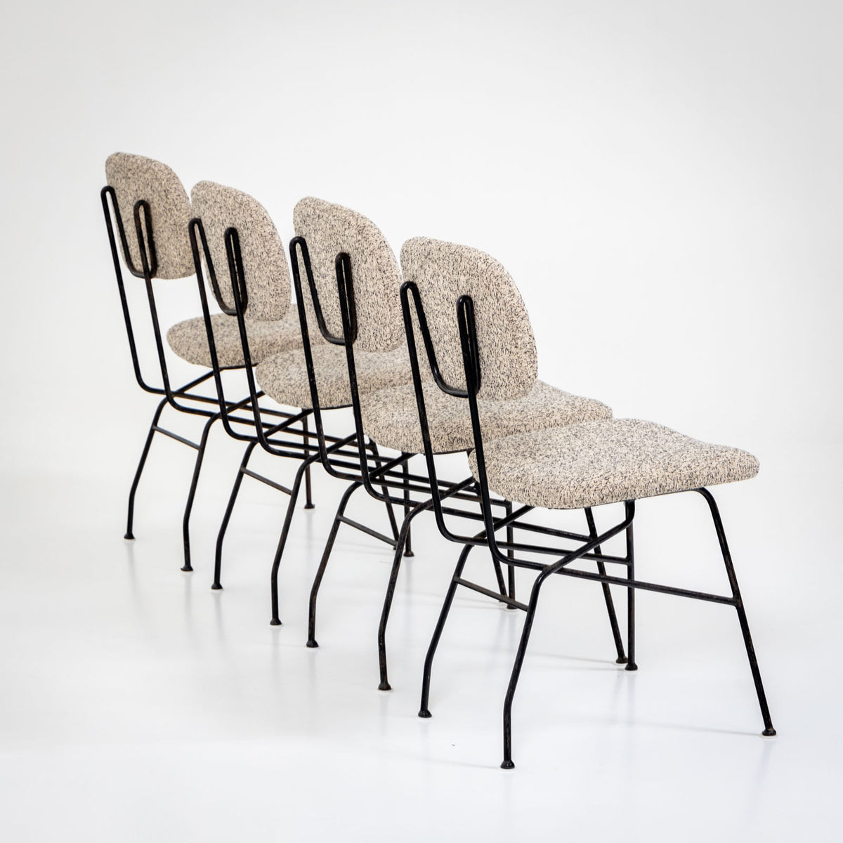 Four Chairs, Cocorita model, by Gastone Rinaldi for Rima, Italy 1950s