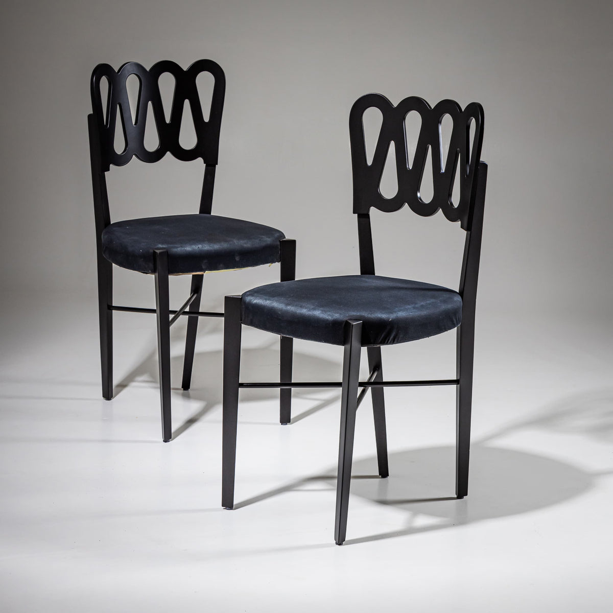 Vier Esszimmerstühle, Modell G6G von Gio Ponti für Montina, Italien, 1969