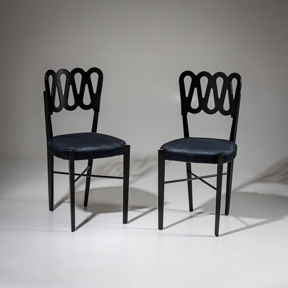 Vier Esszimmerstühle, Modell G6G von Gio Ponti für Montina, Italien, 1969