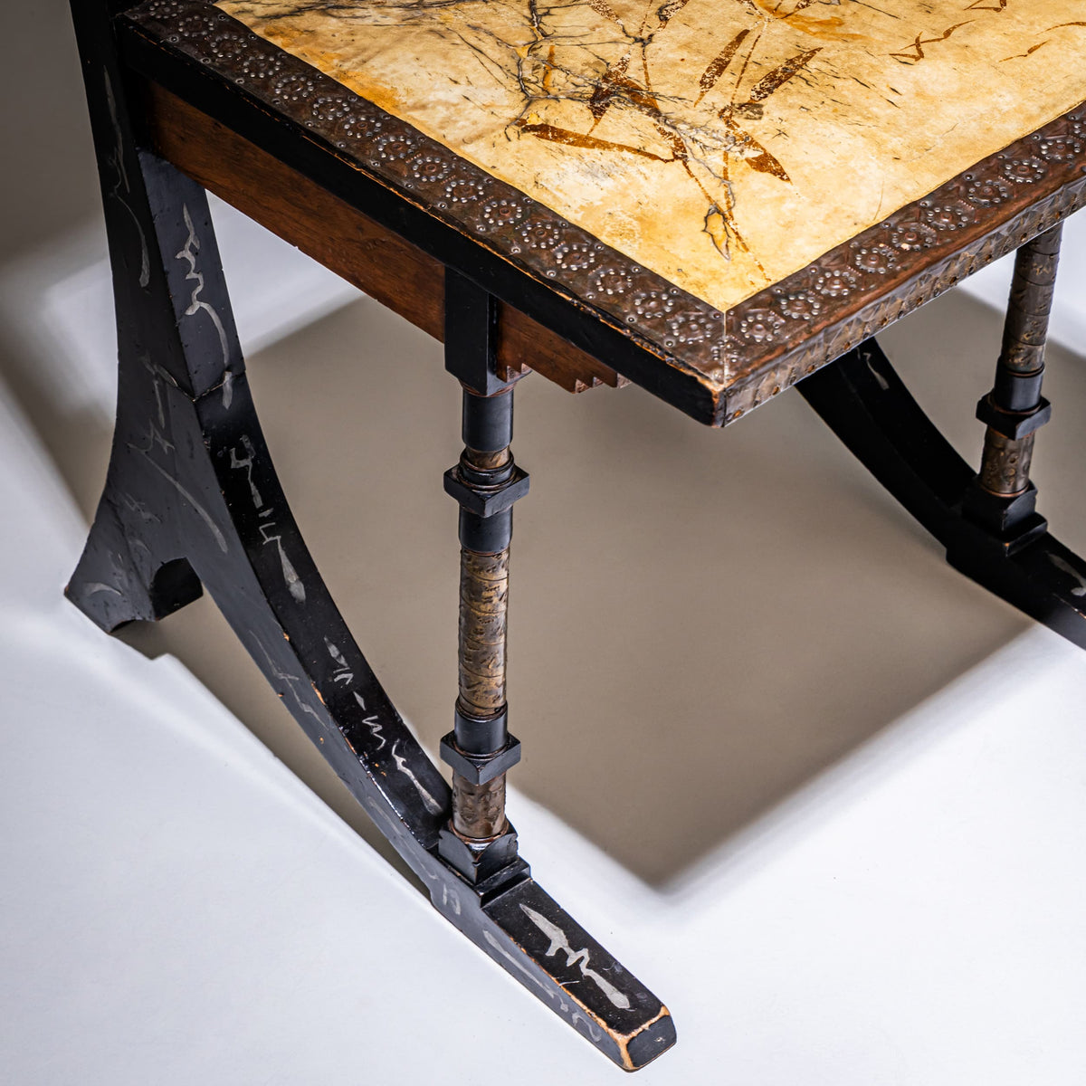 Two “Sabre” Chairs by Carlo Bugatti (1856–1940), Italy, circa 1900