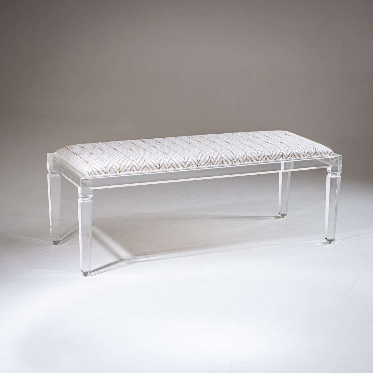 Bench with Plexiglass Frame by FABIANART, Rome / Italy, Late 20th Century