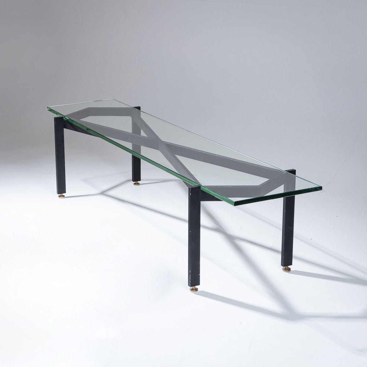 Coffee Table with black Iron Frame, Italy 1960s