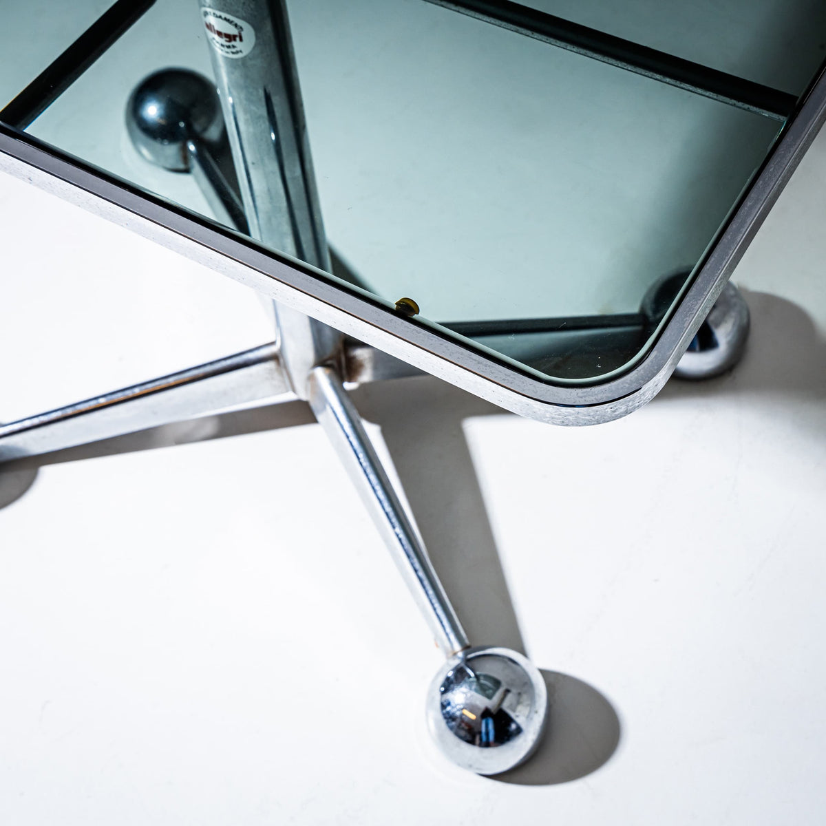 Glass Table by Allegri Parma, Italy, 1960s
