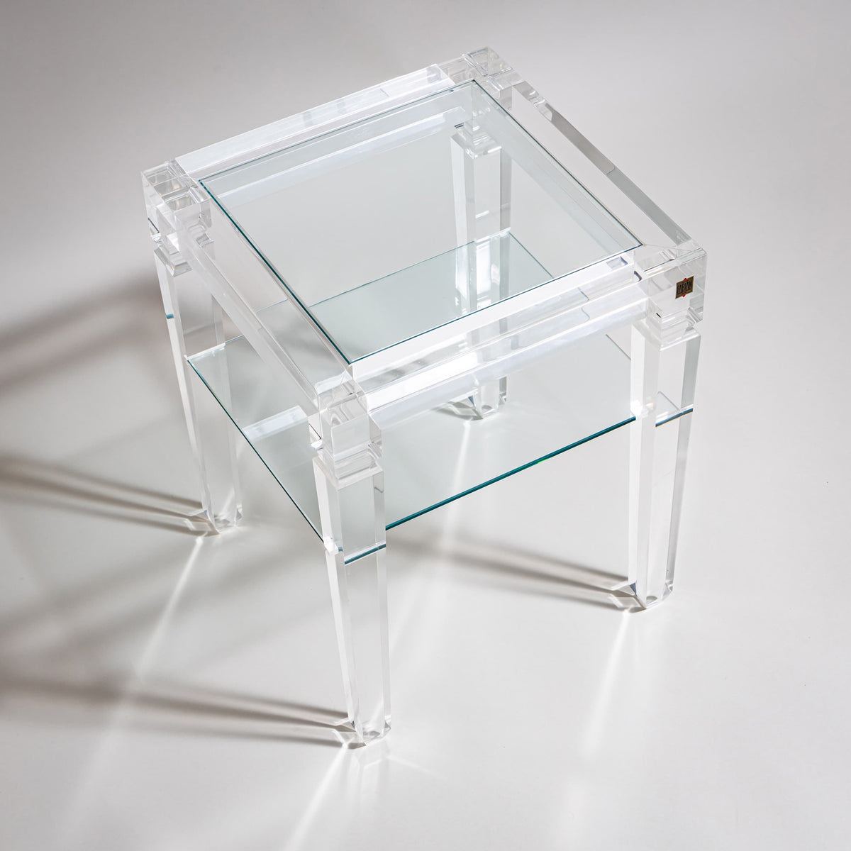 Paar Beistelltische aus Plexiglas von Fabianart, Rom / Italien, Ende 20. Jahrhundert