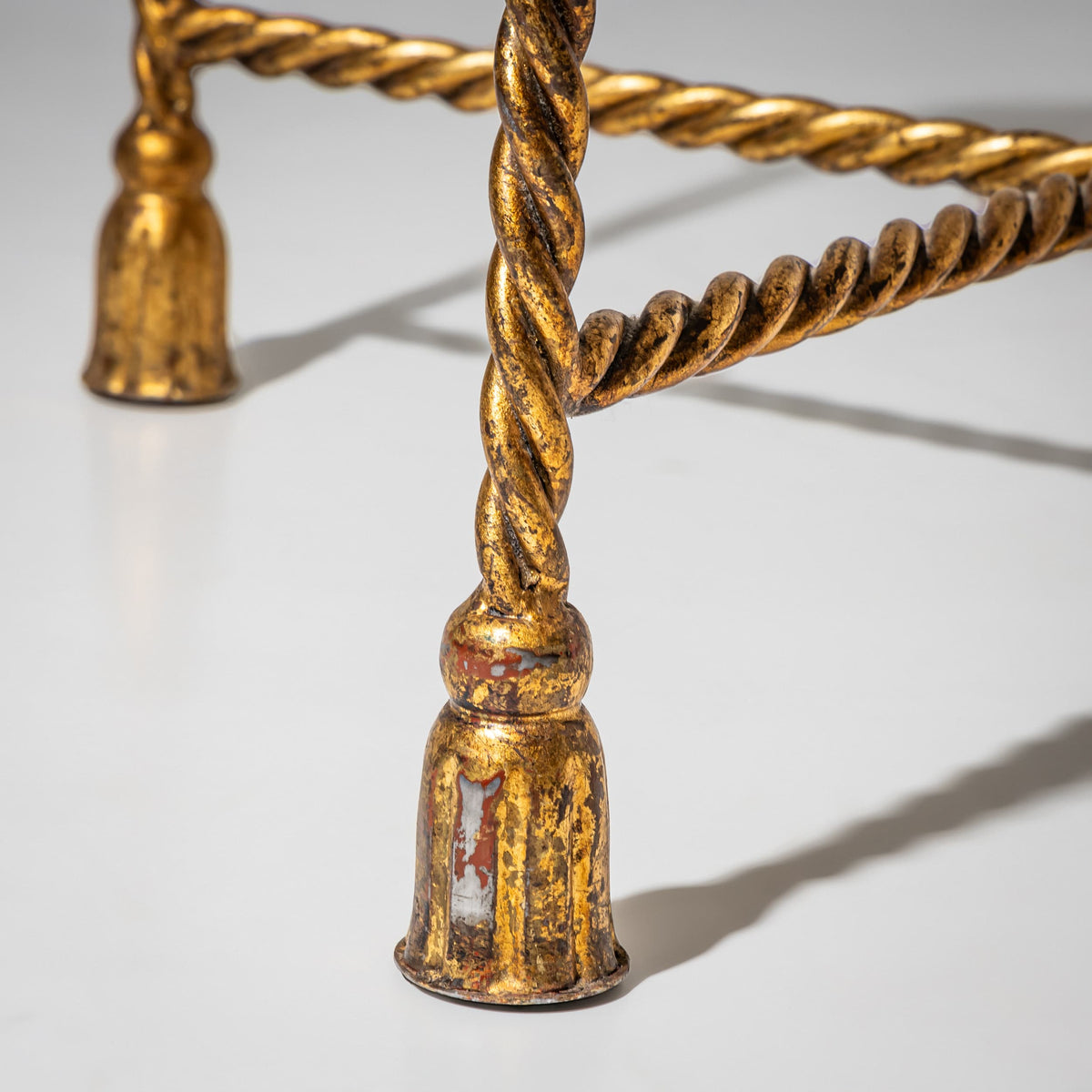 Pair of Side Tables with Metal Frames, Mid-20th Century