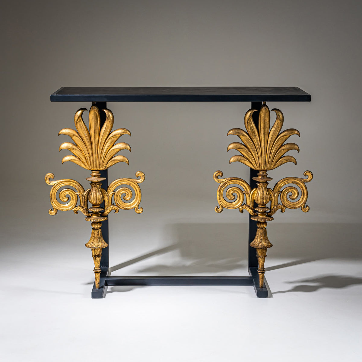 Wall Console with Neoclassical Elements, 19th / 21st Century