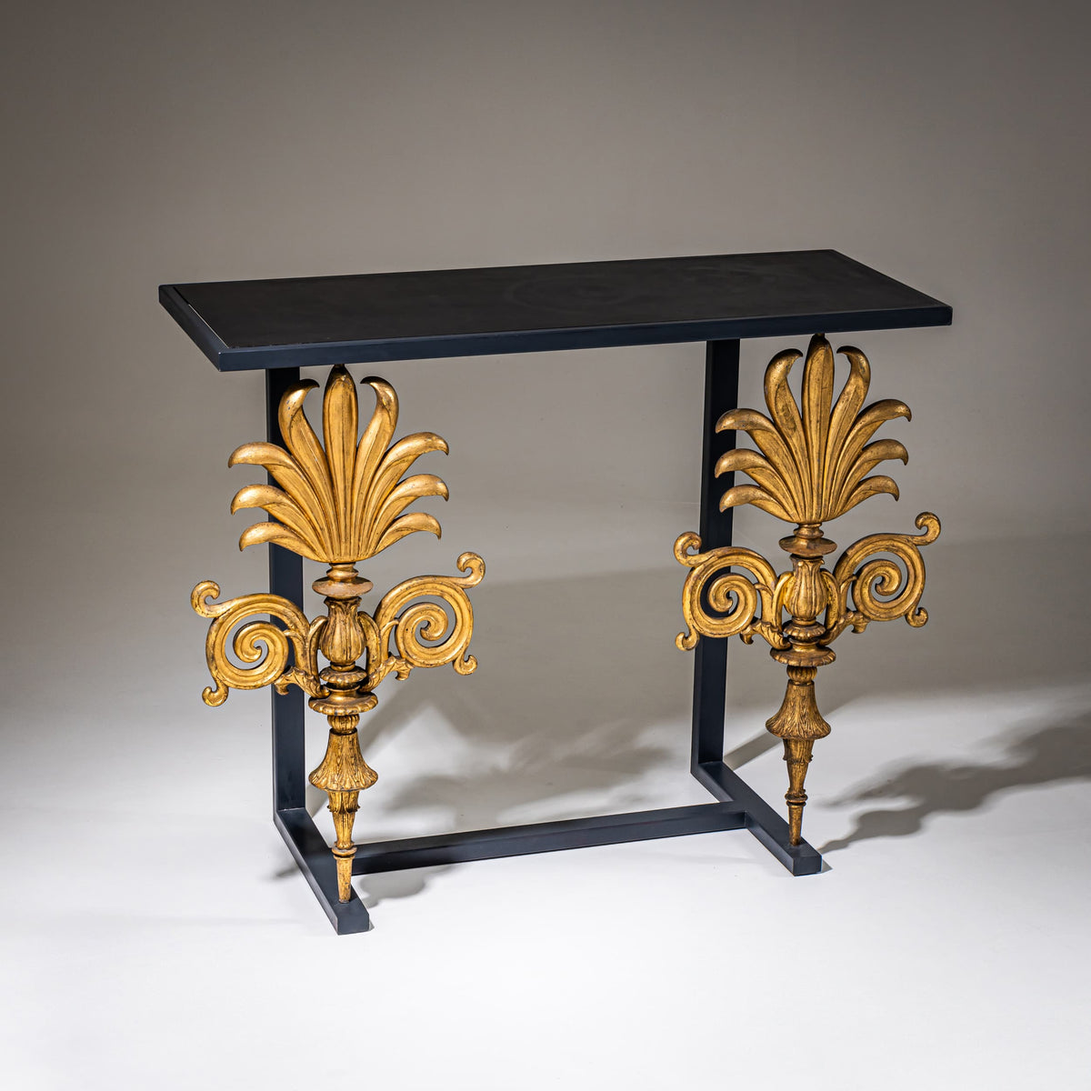 Wall Console with Neoclassical Elements, 19th / 21st Century