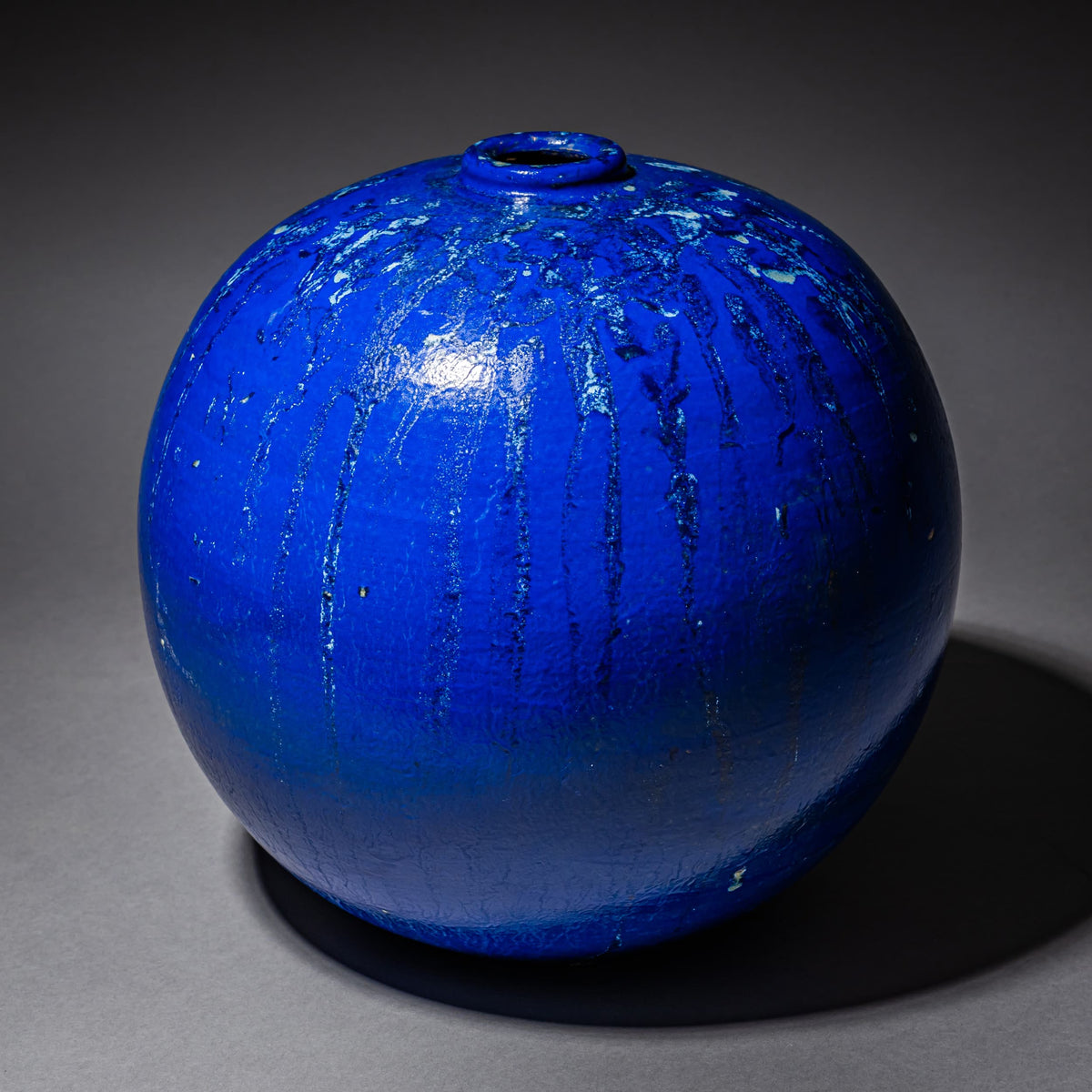 Cobalt vase by Jackie Crapanzano Arte, Italy, 21st Century