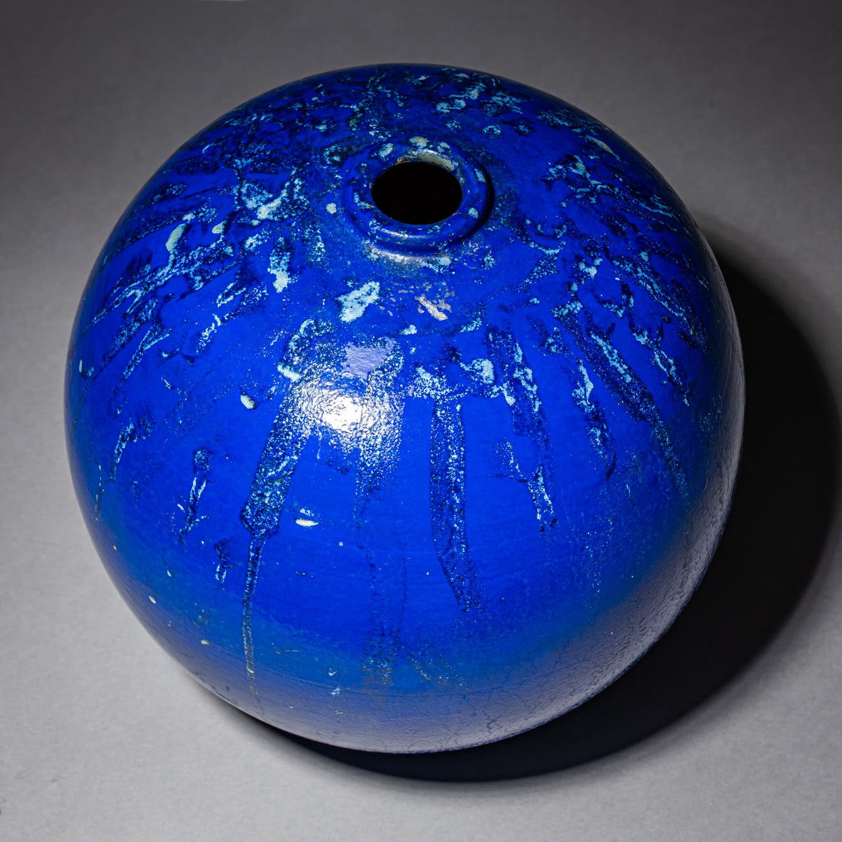 Cobalt vase by Jackie Crapanzano Arte, Italy, 21st Century