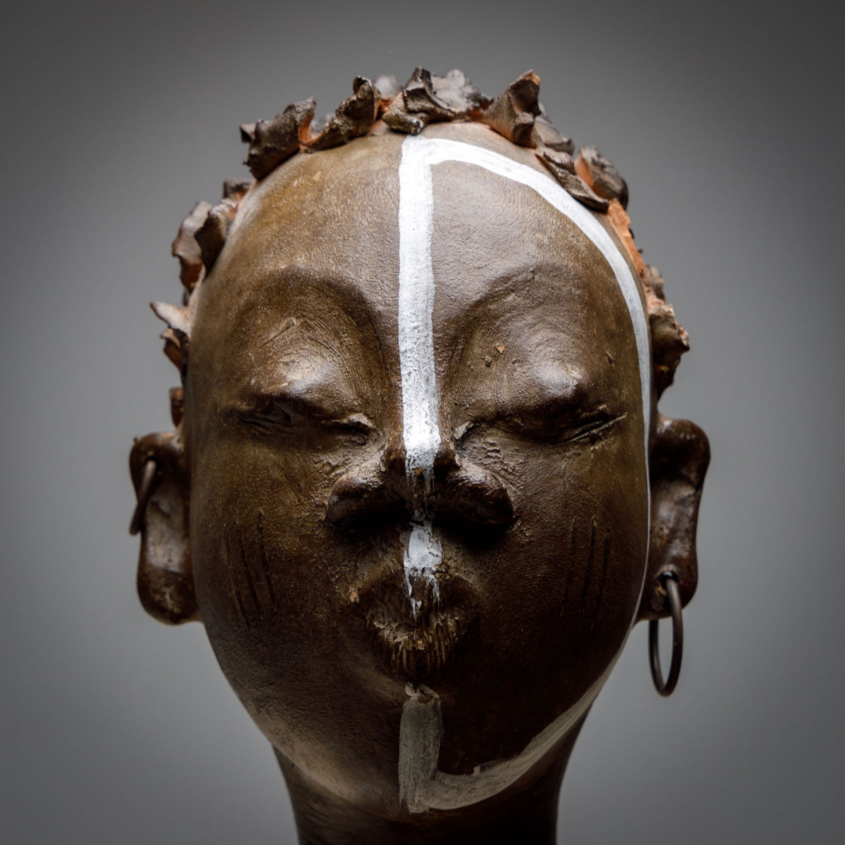 Enrico Zorzato, Head of an African Woman, Terracotta, 21st Century