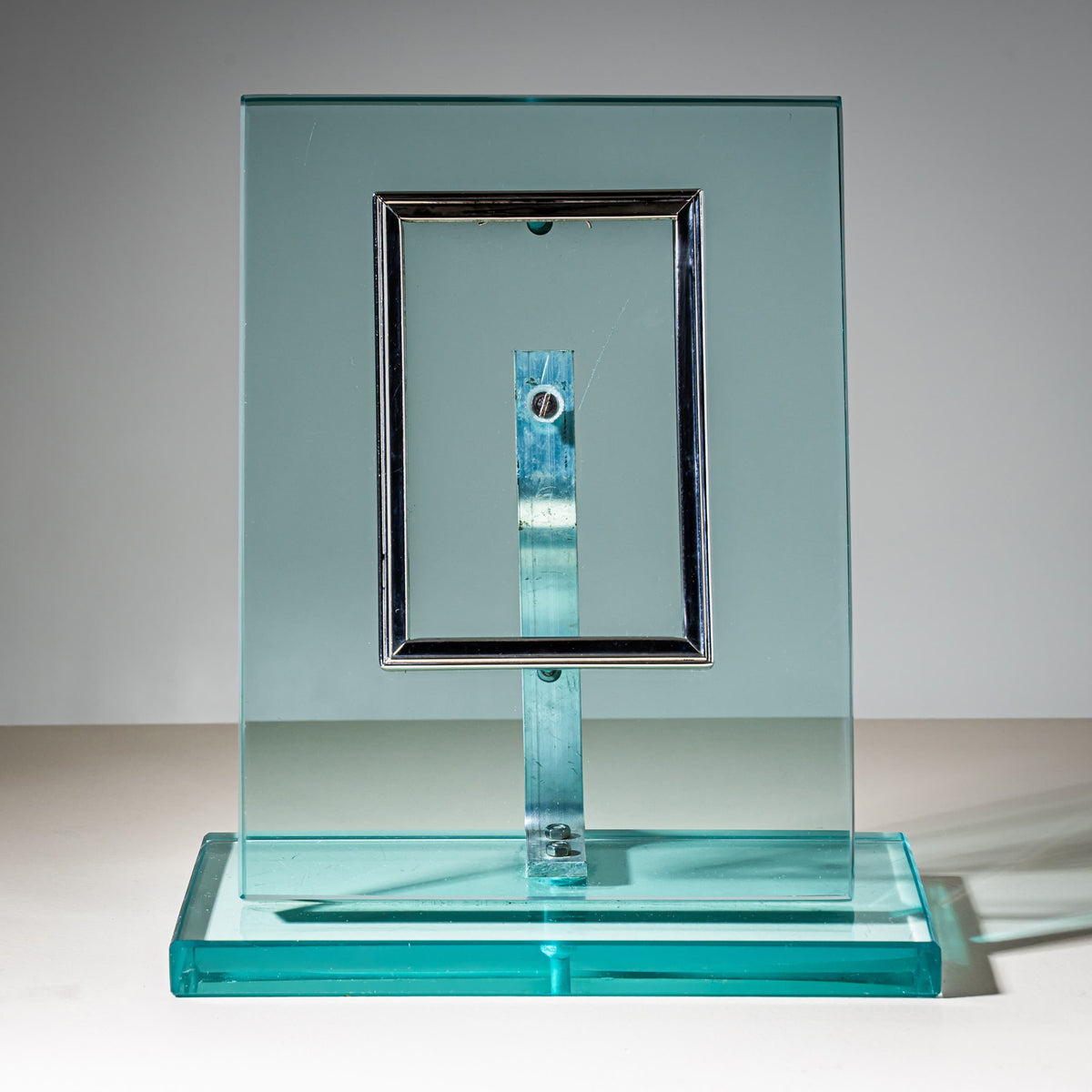 Glass Table Picture Frame, Italy, Mid-20th Century