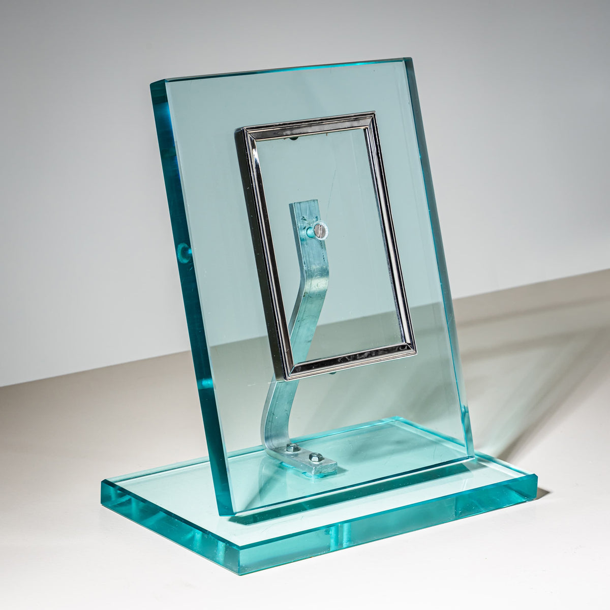 Glass Table Picture Frame, Italy, Mid-20th Century