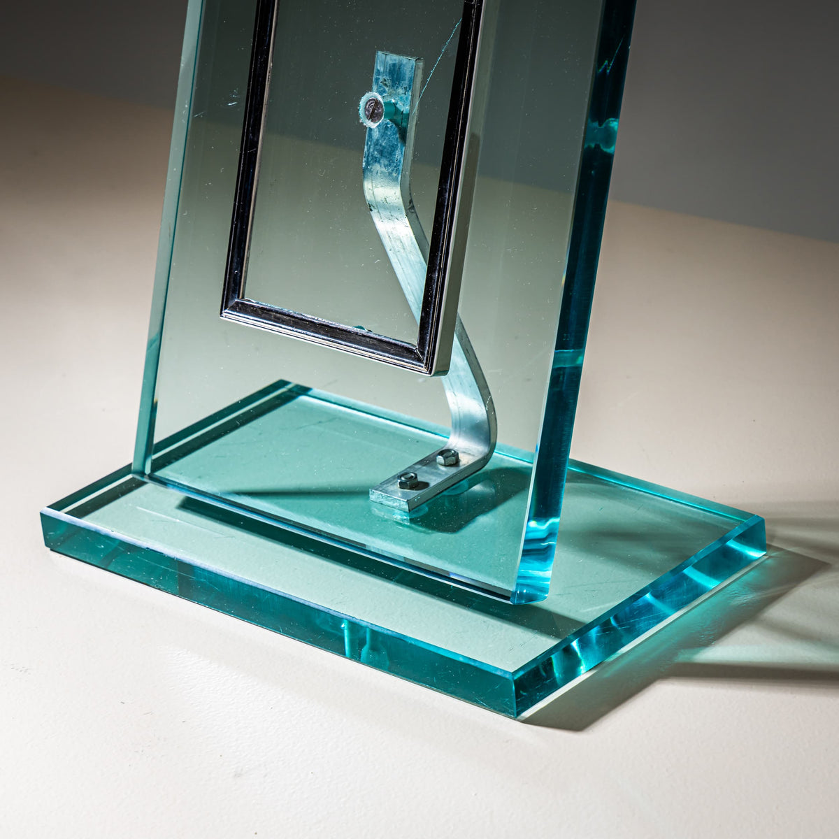 Glass Table Picture Frame, Italy, Mid-20th Century