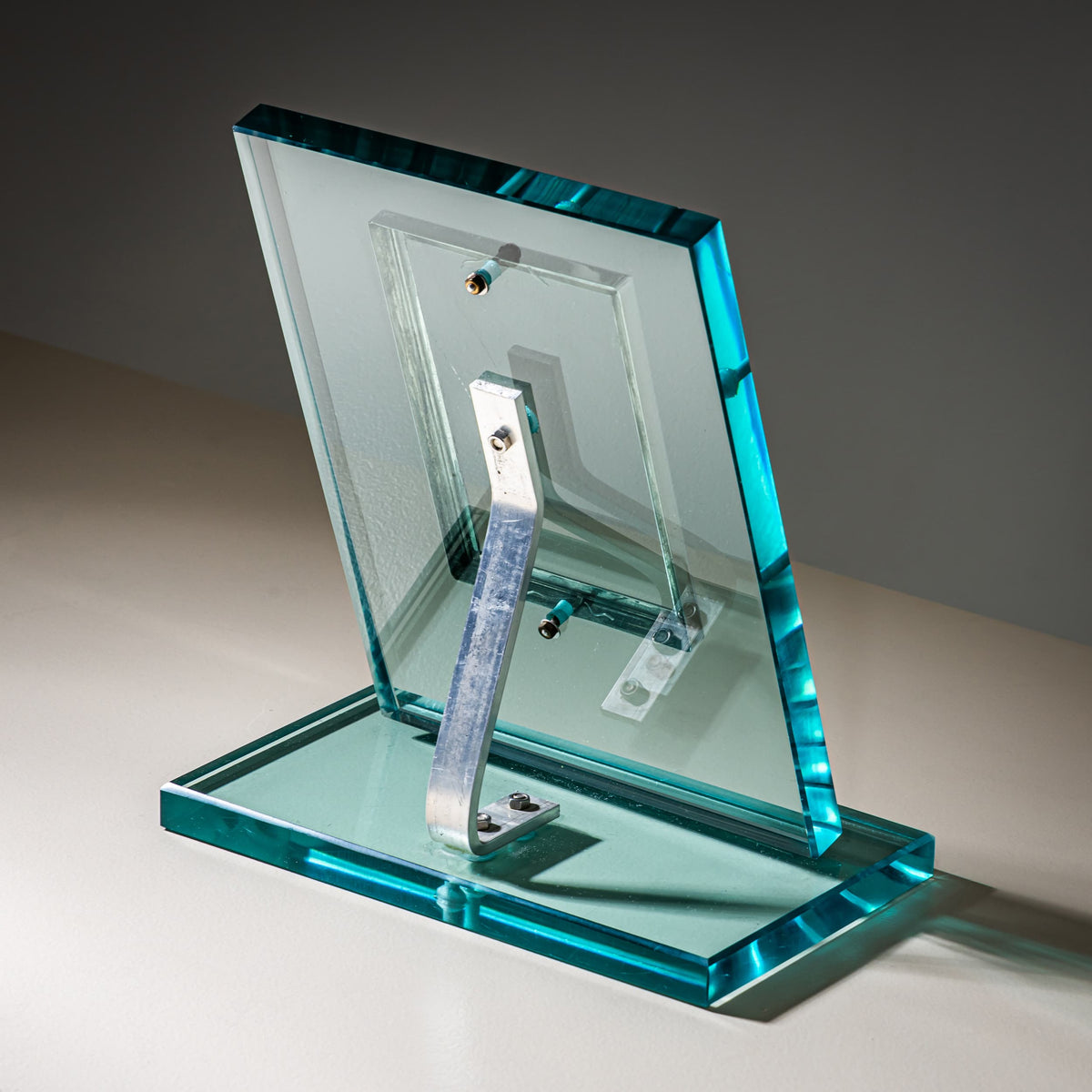 Glass Table Picture Frame, Italy, Mid-20th Century